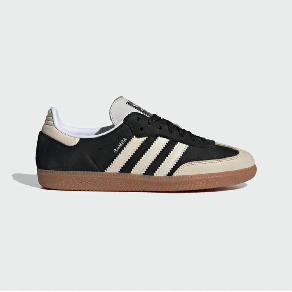 adidas Samba Black with Cream Stripes